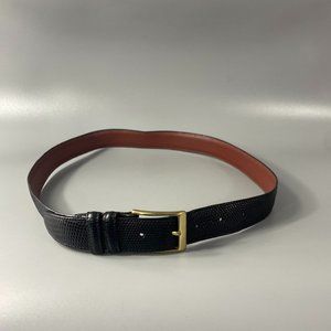 Crookhorn Black Leather Belt, Size 32